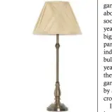  ??  ?? Paul Costelloe Living Home lamp ¤35, Dunnes Stores