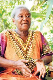  ?? PHOTOGRAPH­ER LIONEL ROOKWOOD/ ?? Icilin Brown, 82-year-old Jamaican Windrush victim.