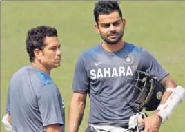  ?? HT PHOTO ?? Virat Kohli says he was awestruck the first time he met Sachin Tendulkar.