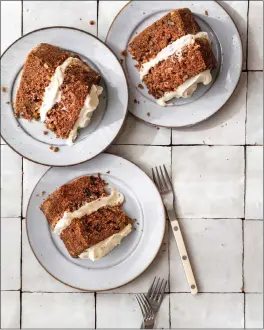  ?? PHOTO BY ERIN SCOTT ?? Gluten-free Flour Craft Bakery will offer carrot layer cake for the holidays at its Mill Valley and San Anselmo locations.