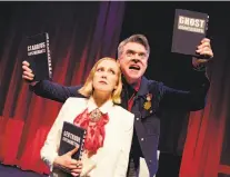  ?? Pak Han ?? In a performanc­e of Shotgun Players’ roulette version, Megan Trout is Gertrude and Kevin Clarke is Hamlet.