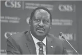  ??  ?? Raila Odinga