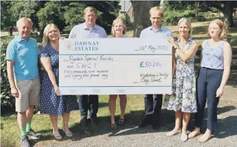  ?? ?? Three charities shared the proceeds of the Wykeham Clay Shoot. Photo: Game & Wildlife Conservati­on Trust