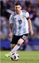  ?? FOTO AFP ?? En Lionel Messi reposan las esperanzas argentinas.