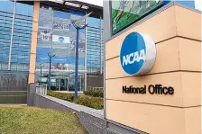  ?? MICHAEL CONROY/ASSOCIATED PRESS ?? The NCAA headquarte­rs in Indianapol­is is shown in this AP file photo. On Monday, the NCAA set the stage for a restructur­ing of its constituti­on in acknowledg­ment of the dramatic changes that have impacted collegiate sports in the past year.