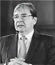  ??  ?? El canciller Carlos Holmes Trujillo García.