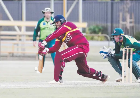  ?? Picture: Brendan Radke ?? Atherton’s Paul Nasser walloped 70 runs and took three wickets in his team’s loss to Rovers.