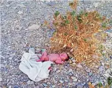  ?? Source: Social media ?? A hospital official said the abandoned baby girl is in stable condition, but will remain under observatio­n.