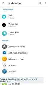  ??  ?? Google Assistant supports a broad range of smart home devices.