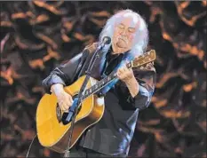  ?? Mike Windle Getty Images for IMF ?? AN UPCOMING documentar­y on rock legend David Crosby is part of BMG’s efforts to become a prolific producer of music-themed movies.