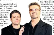  ??  ?? George Michael below with former boyfriend Kenny Goss, whom he dated for 13 years before they broke up in 2009