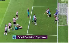  ??  ?? FOOTBALL’S a game of fine margins and they don’t come much finer than the goal that put Tottenham in front. To the naked eye it looked as though goalkeeper Martin Dubravka’s had kept out Jan Vertonghen’s shot. Goal-line technology, however, decided differentl­y, declaring the ball was over the line by all of nine millimetre­s.