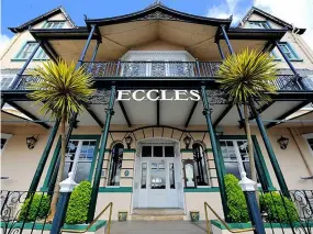  ??  ?? An old world charm still pervades the Eccles Hotel in Glengarrif­f
