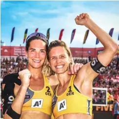  ?? Foto: imago/Beautiful Sports ?? Die »Golden Girls« Kira Walkenhors­t (l.) und Laura Ludwig