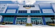  ?? NICK GRAHAM/ STAFF ?? At 1.3million square feet, the Amazon Fulfifillm­ent Center inMonroe is the largest building in the city. The facility is expected to be operating by early 2019.