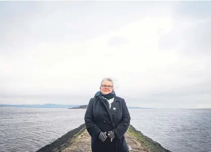  ?? Picture: Tina Norris. ?? Gillian Barclay has advised youngsters to swim at a beach with lifeguards instead of the Inverkeith­ing quarry, where three people, including her son, have died.