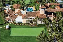  ?? GREG LOVETT / THE PALM BEACH POST ?? President Donald Trump makes his first visit of the season to Mar-a-Lago starting today. Because Lantana’s airport is inside a 10-nautical-mile radius of Mar-a-Lago, planes are not allowed to fly in or out of it when the president visits.