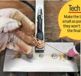  ??  ?? Tech Tip
Make the tacks as small as possible so they won’t show in the final weld.