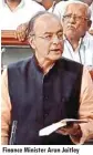  ??  ?? Finance Minister Arun Jaitley speaks in Lok Sabha on Tuesday