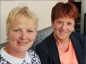  ??  ?? Helena Kehoe and Teresa Codd enjoying ladies’ night at the track.