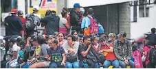  ?? Afp ?? CARAVANA. Migrantes hondureños llegaron ayer a México.