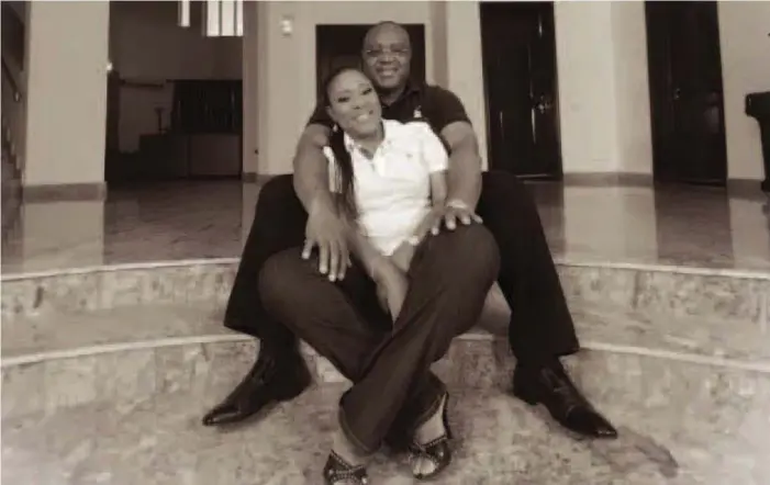  ??  ?? Gabriel Ogbechie and wife, Godfrey