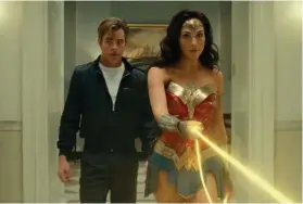  ??  ?? Chris Pine and Gal Gadot in Wonder Woman 1984.