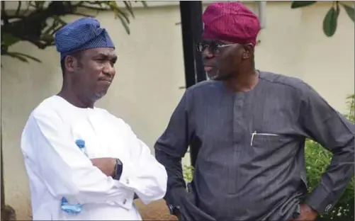  ??  ?? Hamzat with Sanwo-Olu