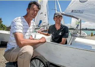  ?? PHOTO: DOUG FIELD/STUFF ?? Rob Berger, left, with Simon McVeagh ahead of the open day.