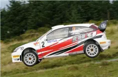  ?? ?? Pritchard flew high on Epynt back in his familiar Focus