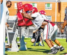  ?? JOHN PAUL VAN WERT/GEORGIA PHOTO ?? The Georgia Bulldogs and other Southeaste­rn Conference football teams will no longer conduct two-a-day workouts during preseason practice.