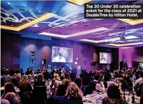  ?? ?? Top 30 Under 30 celebratio­n event for the class of 2021 at DoubleTree by Hilton Hotel.