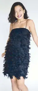  ??  ?? Bea Lorenzo in a textured little black dress