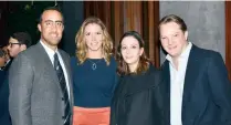  ??  ?? Alan Aboumrad, Helve Morales, Anna Cepeda y Christophe­r Heinze.