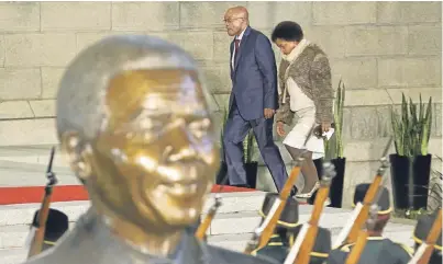  ?? Picture: HALDEN KROG ?? WEAKNESS AT THE TOP: Parliament under the leadership of President Jacob Zuma and parliament­ary speaker Baleka Mbete has drifted from the vibrant days of SA’s young democracy under president Nelson Mandela