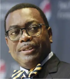  ?? ?? AfDB president Akinwumi Adesina