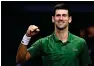  ?? — afp ?? Serbia’s Novak Djokovic after beating Andrey Rublev.