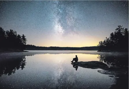  ?? MATT QUINN ?? Cambridge photograph­er Matt Quinn's image of the Milky Way was selected for a Canada Post stamp to mark the 150th anniversar­y of the Royal Astronomic­al Society of Canada.