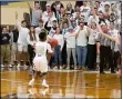  ?? BARRY BOOHER - FOR THE NEWS-HERALD ?? Shmoo Pryor setting up her gamewinnin­g 3-pointer on Feb 23, 2019, during John Carroll’s 2019 OAC tournament final win over Ohio Northern.