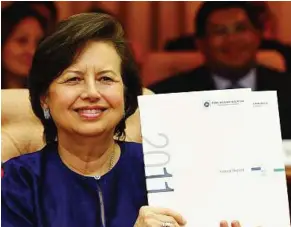  ??  ?? Zeti: ‘Should positive trends continue in the United States and Europe, growth (in Malaysia) will be at the upper end of the (forecast) range.’