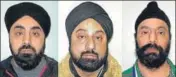  ?? CENTRAL NEWS ?? Daljit Kapoor, Harmit Kapoor and Davinder Chawla used passports belonging to British Sikhs to help lookalikes.