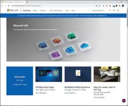  ??  ?? Den Microsoft Store können Sie auch in einer Onlinevers­ion über jeden Browser aufrufen. Sie bietet dieselben Programme wie die in Windows 10 integriert­e App.