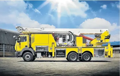  ??  ?? The Powerstar Fire Engine showcases one of many possible applicatio­ns outside of the constructi­on realm.