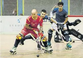  ?? FOTO: RFEP ?? Pedro Gil, en un partido de la selección española, siempre candidata a las medallas