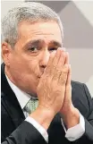  ?? ANDRE DUSEK/ESTADÃO ?? Sessão. Ricardo Saud ficou calado durante CPI da JBS