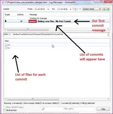  ??  ?? Figure 3: Git log dialogue box