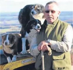  ??  ?? Peter Myles runs 800 Blackfaced ewes and 90 suckler cows on Dalbog Farm, near Edzell.