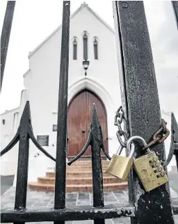  ?? / GALLO IMAGES/JACQUES STANDER ?? Durbanvill­e Gemeente in Cape Town under lockdown on May 27.