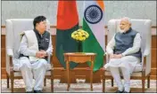  ??  ?? PM Narendra Modi during a meeting with Bangladesh­i Minister of Foreign Affairs AK Abdul Momen, in New Delhi, on Thursday