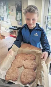  ??  ?? Taste Murray Fletcher of Dunblane BB had a fun time making cookies at home